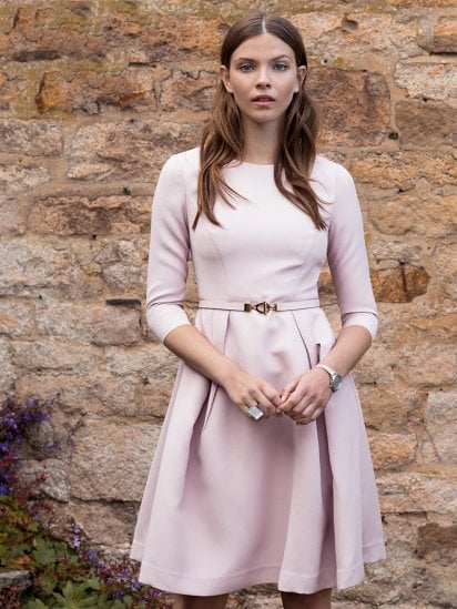 Сукня міді Vero Moda модель 31717C501C19_с.рожевий — фото - INTERTOP