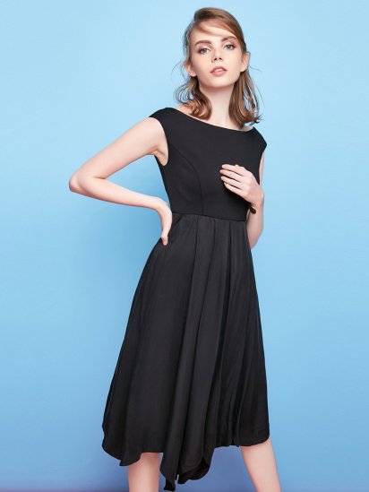 Платье миди Vero Moda модель 31727A524E40_чорний — фото - INTERTOP