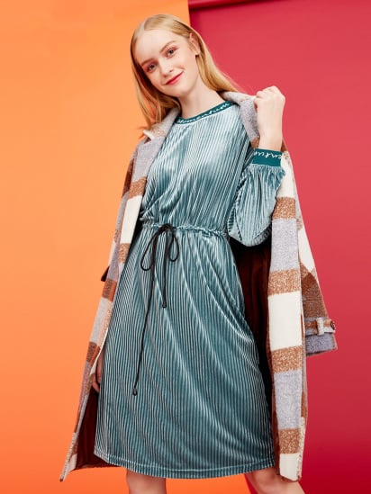 Платье миди Vero Moda модель 31737D505E05_зелений — фото - INTERTOP