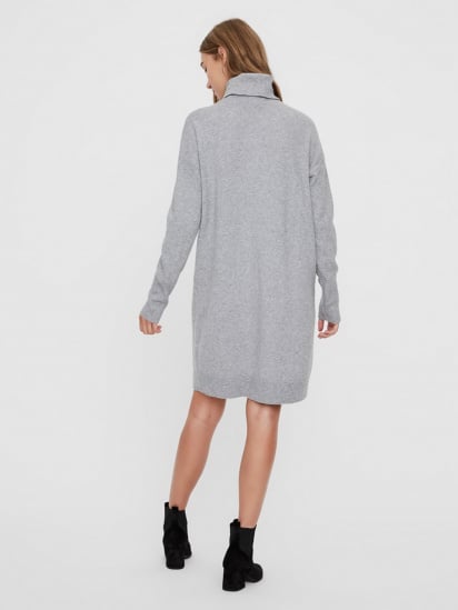 Платье мини Vero Moda модель 10199744_Light Grey Melange — фото - INTERTOP