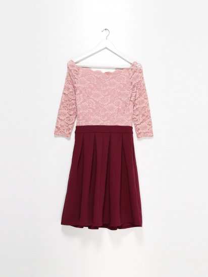 Платье миди Vero Moda модель 316161011111_с.рожевий з фіолетовим — фото - INTERTOP