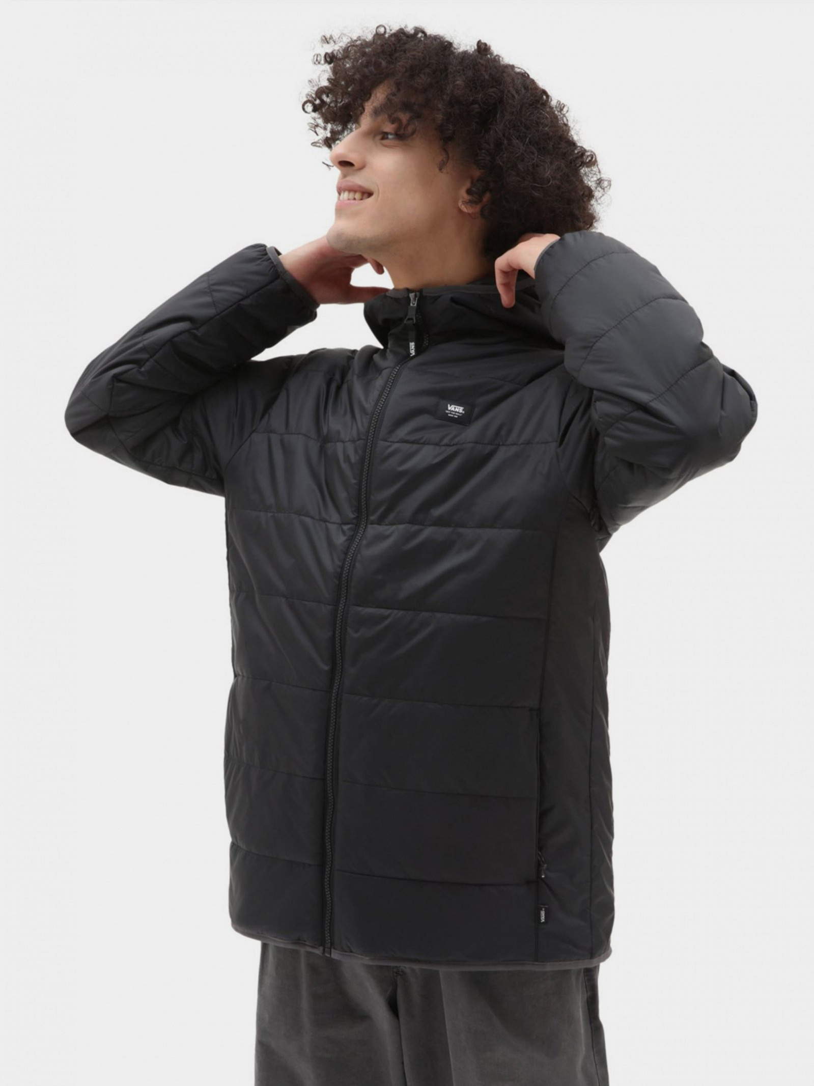 Vans jacket mens sale Black