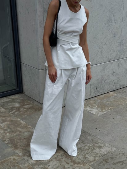 Штани палаццо Jadone Fashion модель Velet_bili — фото 3 - INTERTOP