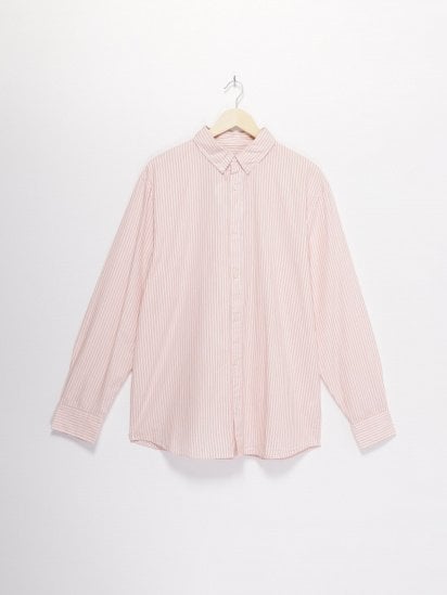Рубашка Weekday модель 0703603_білий з рожевим — фото - INTERTOP