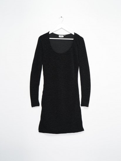 Платье миди Weekday модель 0767878_чорний — фото - INTERTOP