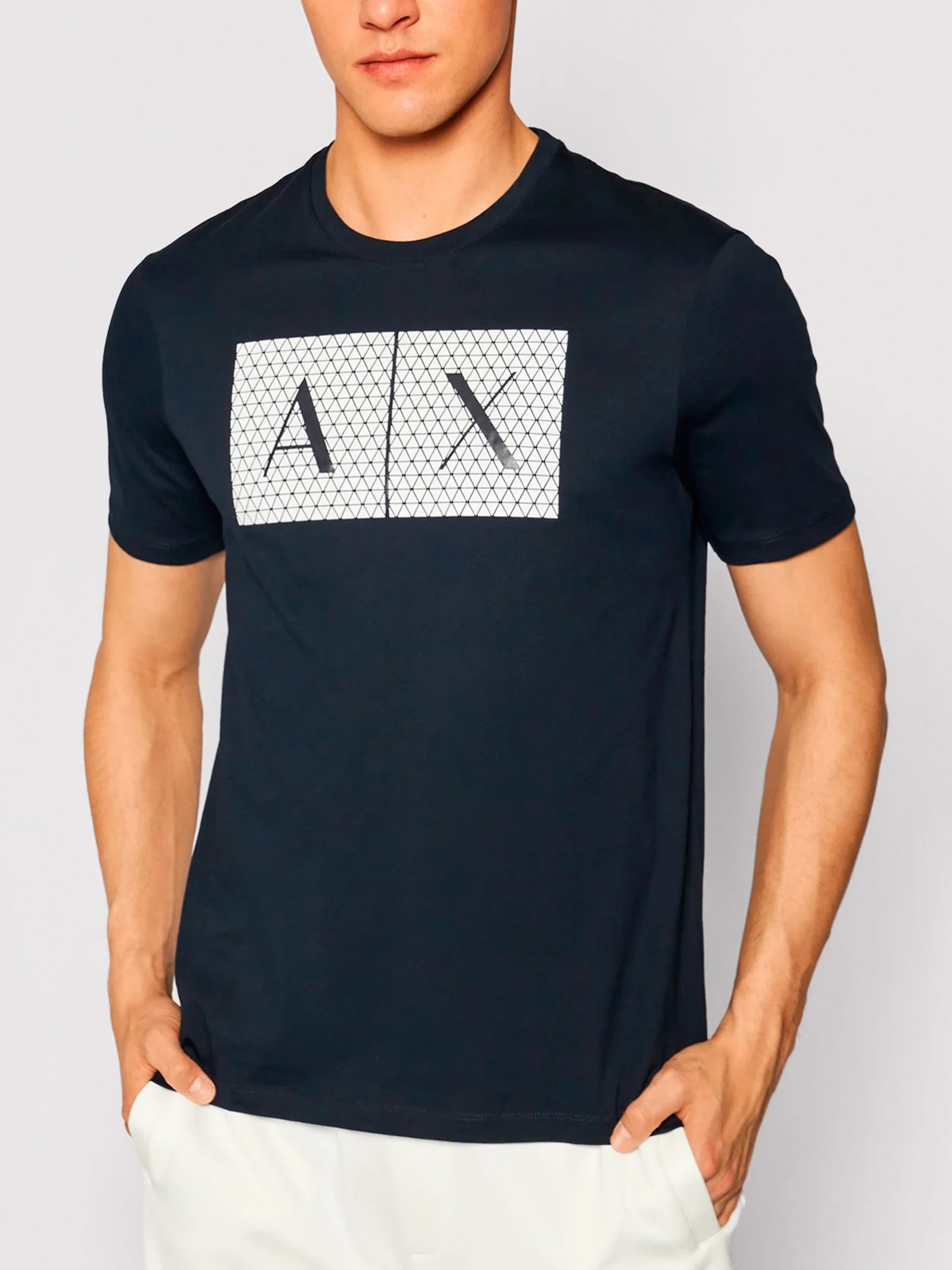 Футболка Armani Exchange 8NZTCK-Z8H4Z-1510 для мужчин, цвет: Тёмно-синий -  купить по выгодной цене в Казахстане | INTERTOP