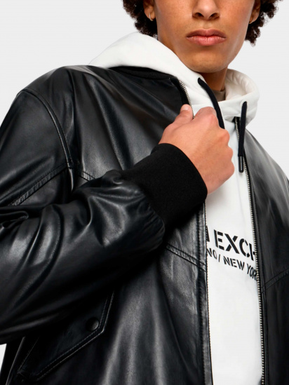 Куртка кожаная Armani Exchange модель H49R70-E9P70-999 — фото 3 - INTERTOP
