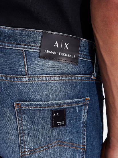 Зауженные джинсы Armani Exchange Slim модель 3KZJ13-Z1FNZ-1500 — фото 3 - INTERTOP