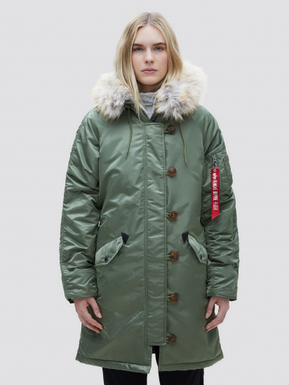 Зимова куртка Alpha Industries модель WJE45500C1_sage — фото - INTERTOP