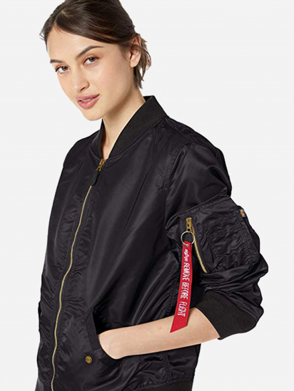 Демисезонная куртка Alpha Industries модель WJM48504C1_black — фото - INTERTOP