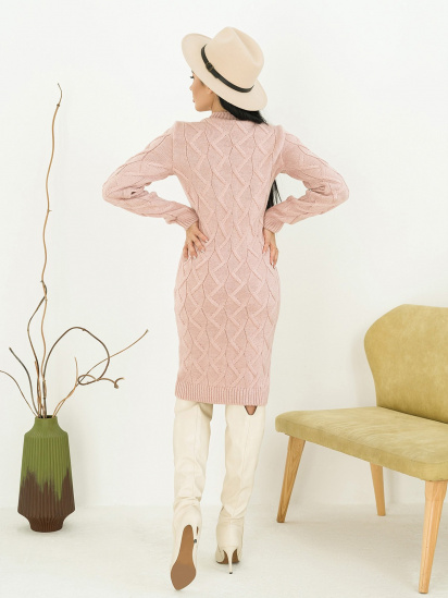 Платья ISSA Plus модель WN20-188_pink — фото 3 - INTERTOP