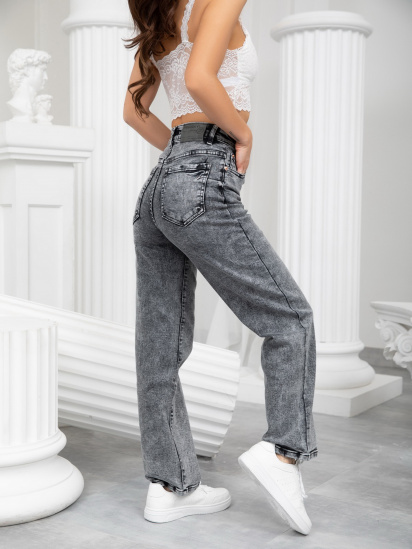 Широкие джинсы ISSA Plus модель WN20-232_grey — фото 3 - INTERTOP