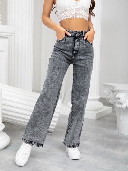 Широкі джинси ISSA Plus модель WN20-232_grey — фото - INTERTOP
