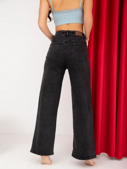 Широкие джинсы ISSA Plus модель WN20-233_black — фото 5 - INTERTOP