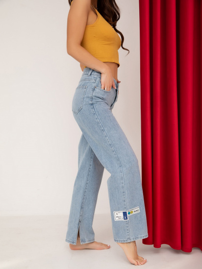 Широкие джинсы ISSA Plus модель WN20-240_blue — фото 3 - INTERTOP
