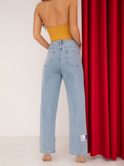 Широкие джинсы ISSA Plus модель WN20-240_blue — фото 6 - INTERTOP