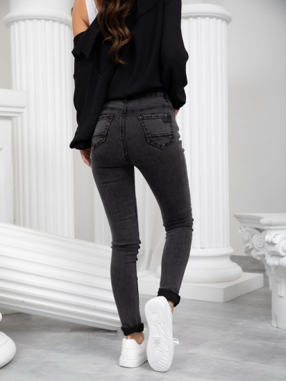 Скинни джинсы ISSA Plus модель WN20-243_grey — фото 5 - INTERTOP