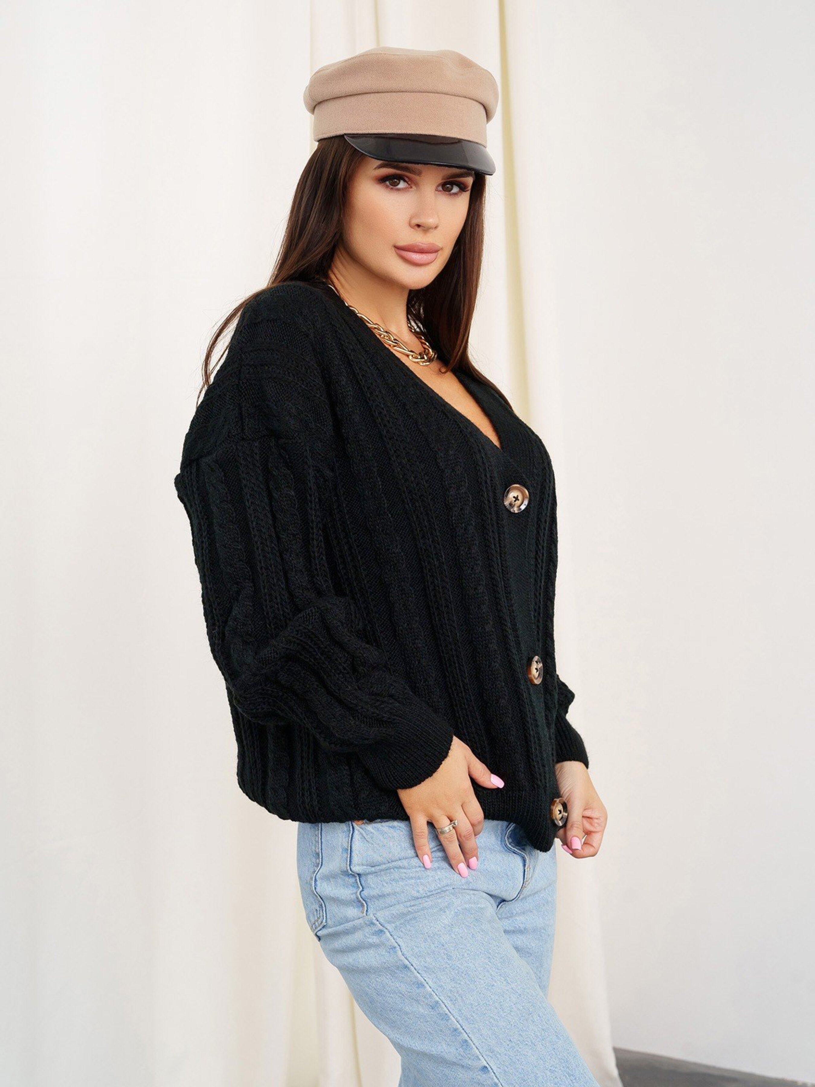 

ISSA Plus Кардиган (WN20-308_black) Жіноче, колір - Чорний, матеріал - без підкладки