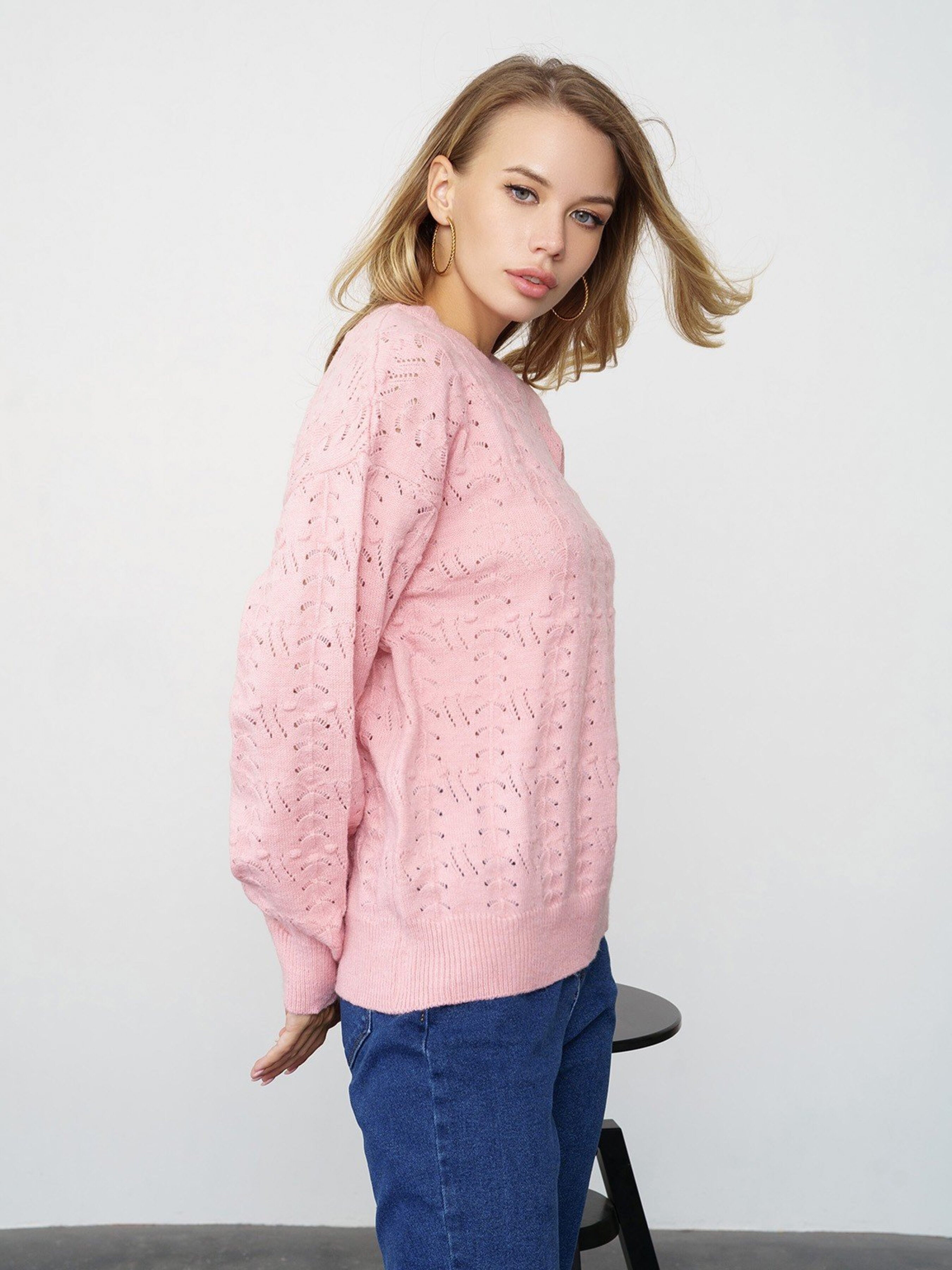 

ISSA Plus Свитер (WN20-321_pink) Женское, цвет - Розовый, материал - без подкладки