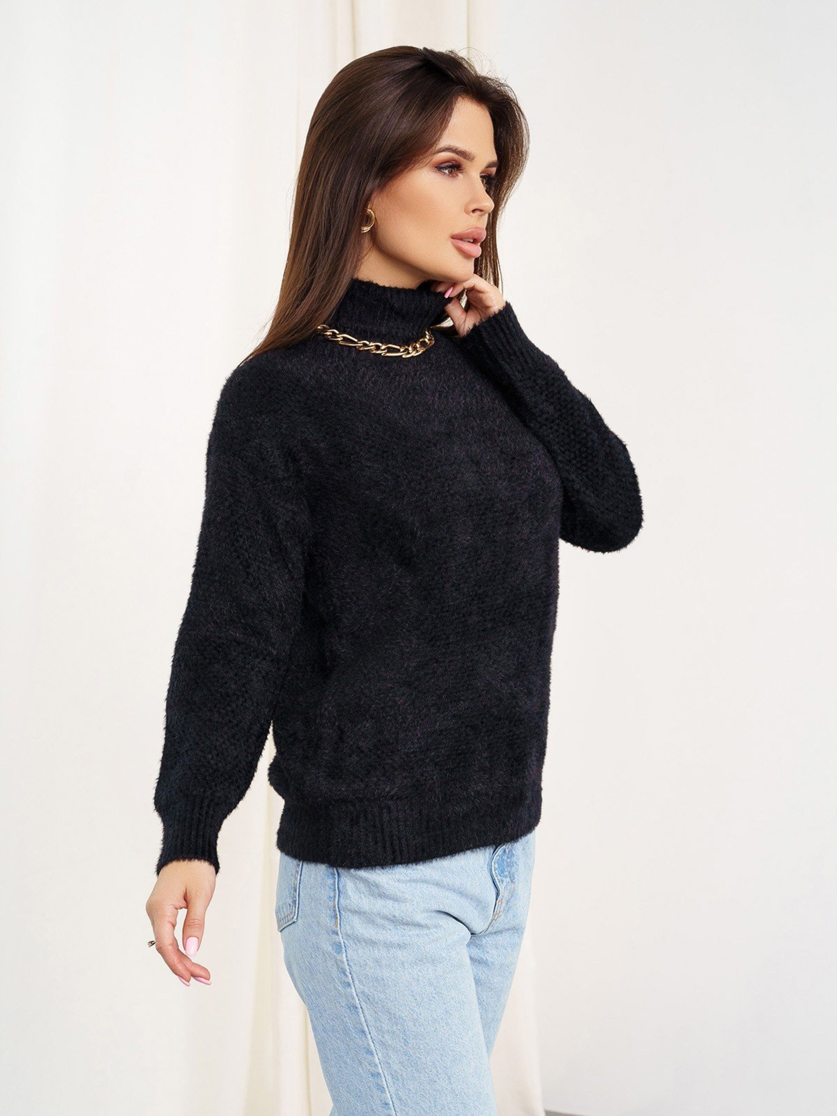 

ISSA Plus Свитер (WN20-346_black) Женское, цвет - Чёрный, материал - без подкладки