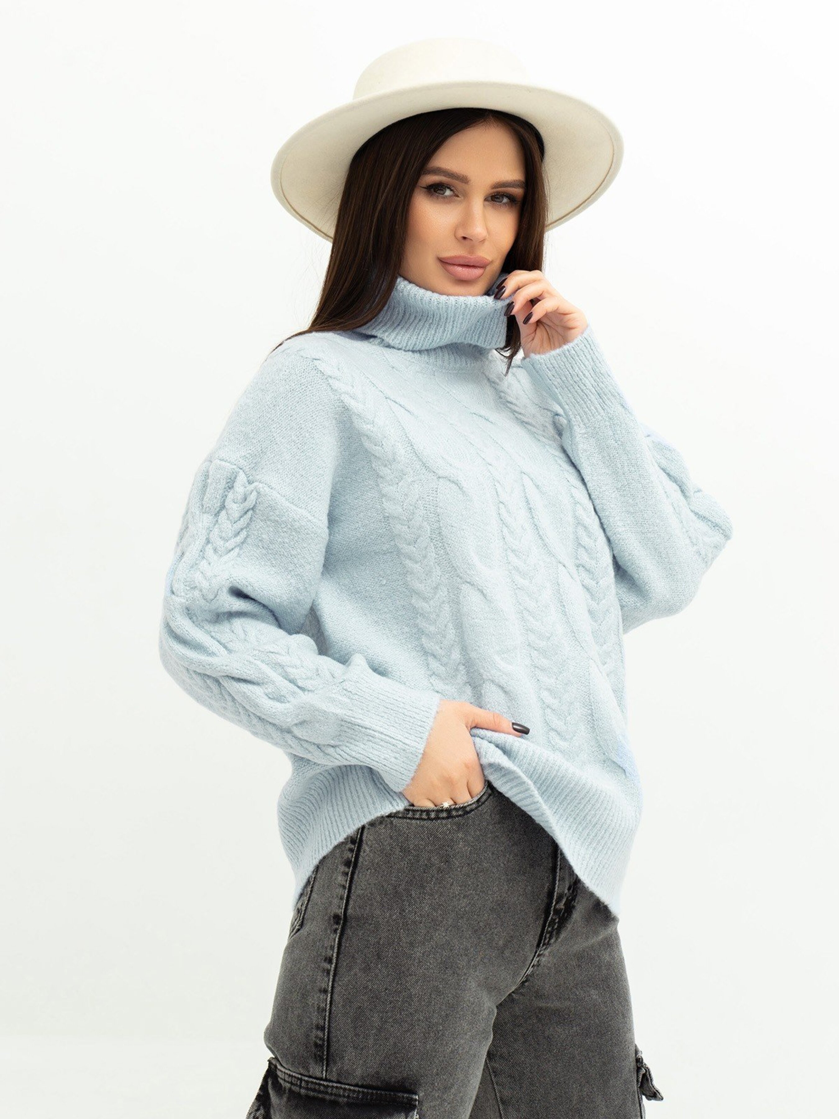 

ISSA Plus Свитер (WN20-379_mint) Женское, цвет - Мятный, материал - без подкладки