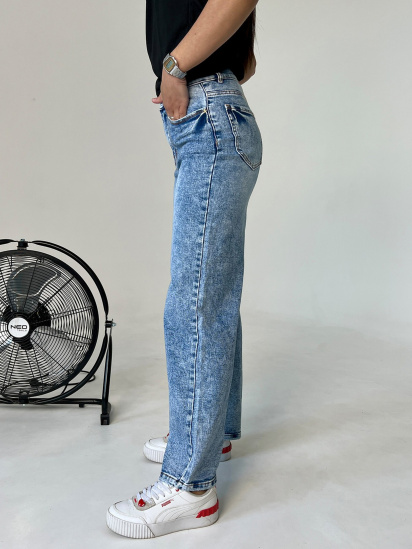 Широкі джинси ISSA Plus модель WN20-398_blue — фото - INTERTOP