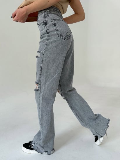 Широкі джинси ISSA Plus модель WN20-405_grey — фото - INTERTOP