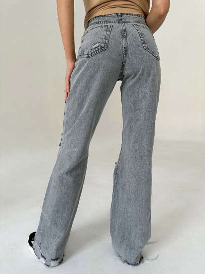 Широкие джинсы ISSA Plus модель WN20-405_grey — фото 3 - INTERTOP