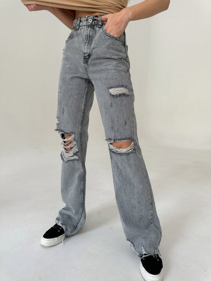 Широкі джинси ISSA Plus модель WN20-405_grey — фото - INTERTOP