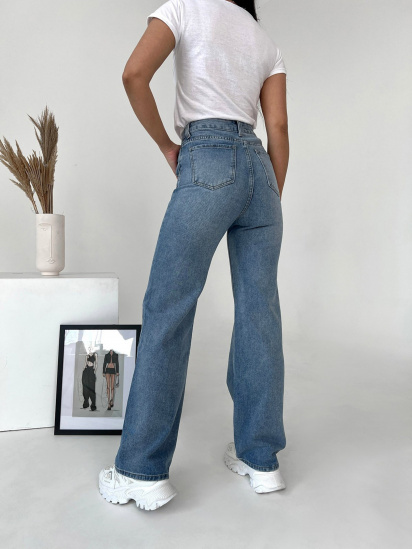 Широкие джинсы ISSA Plus модель WN20-406_blue — фото 3 - INTERTOP