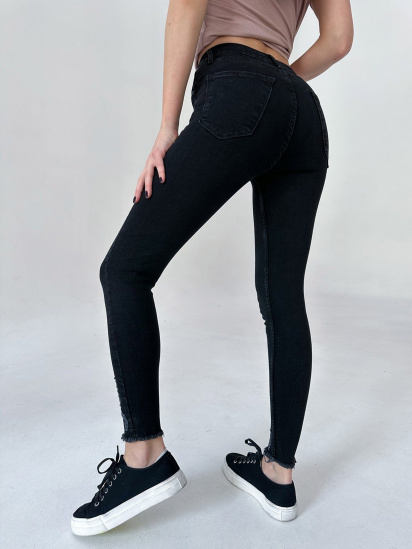 Скинни джинсы ISSA Plus модель WN20-409_black — фото 3 - INTERTOP