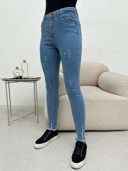 Скинни джинсы ISSA Plus модель WN20-409_голубой — фото - INTERTOP