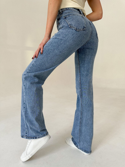 Прямые джинсы ISSA Plus модель WN20-412_blue — фото 3 - INTERTOP