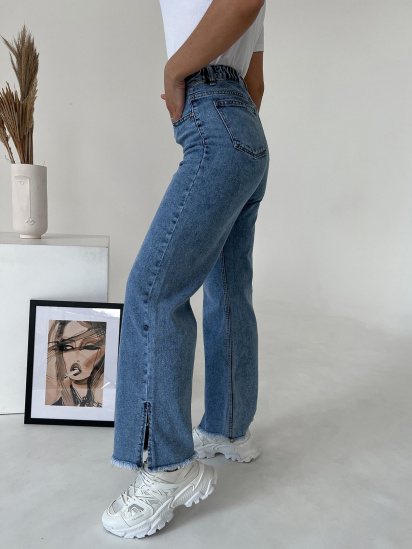 Расклешенные джинсы ISSA Plus модель WN20-413_blue — фото - INTERTOP