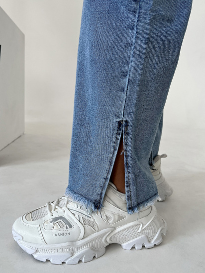 Расклешенные джинсы ISSA Plus модель WN20-413_blue — фото 4 - INTERTOP
