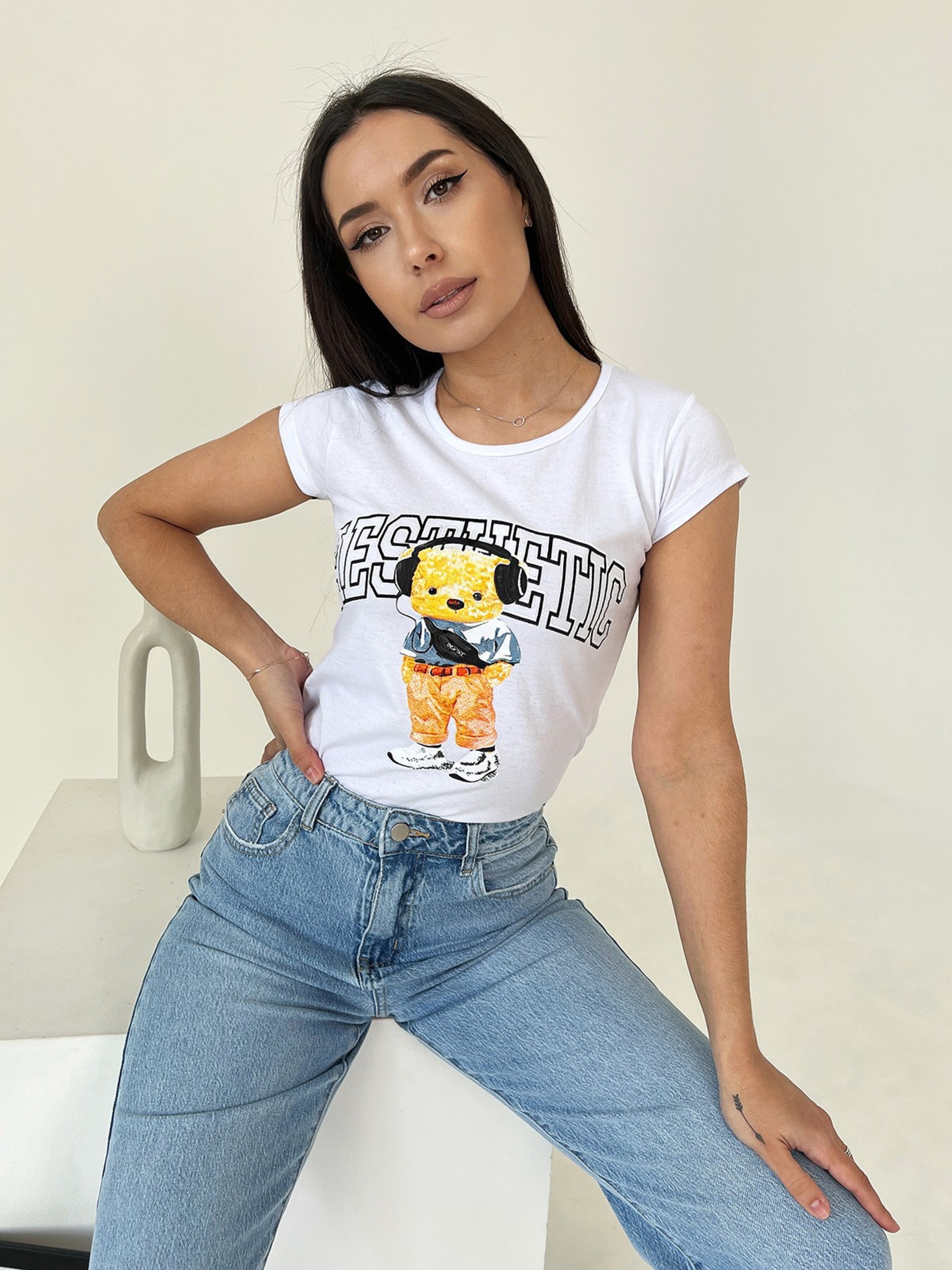 

ISSA Plus Футболка (WN20-433_white) Женское, цвет - Белый, материал - Без подкладки