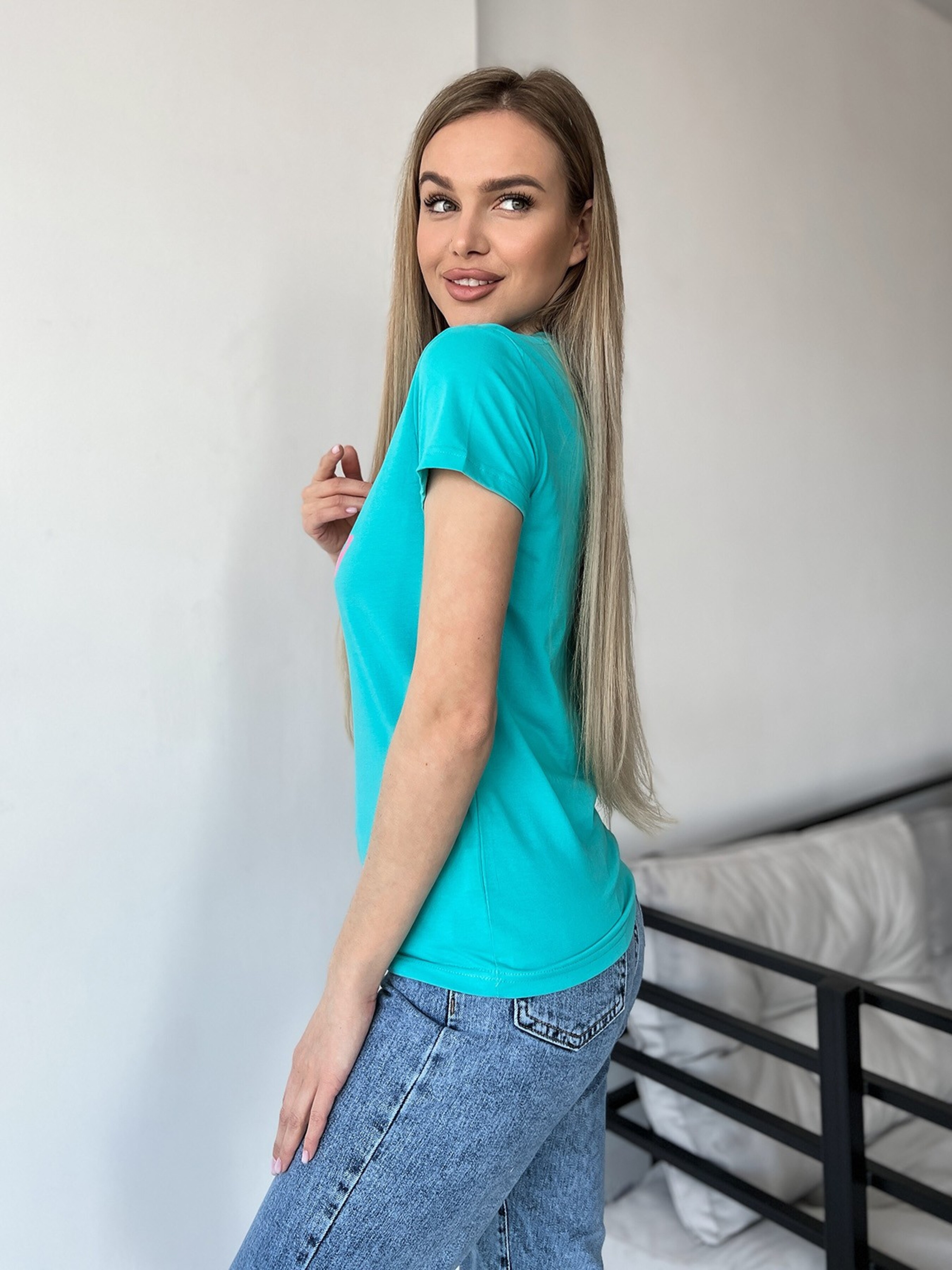 

ISSA Plus Футболка (WN20-452_turquoise) Женское, цвет - Бирюзовый, материал - Без подкладки