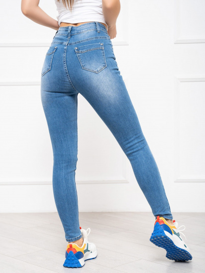 Скинни джинсы ISSA Plus модель WN20-485_blue — фото 3 - INTERTOP