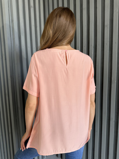 Блуза ISSA Plus модель WN20-493_peach — фото 3 - INTERTOP