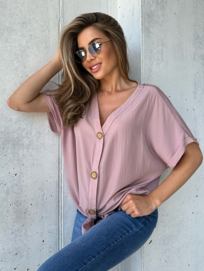 Блуза ISSA Plus модель WN20-494_pink — фото - INTERTOP