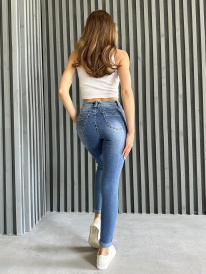 Скіні джинси ISSA Plus модель WN20-497_blue — фото 3 - INTERTOP