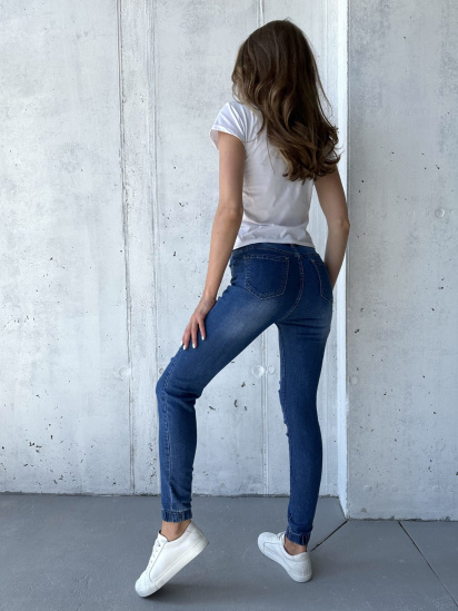 Скинни джинсы ISSA Plus модель WN20-499_blue — фото 3 - INTERTOP