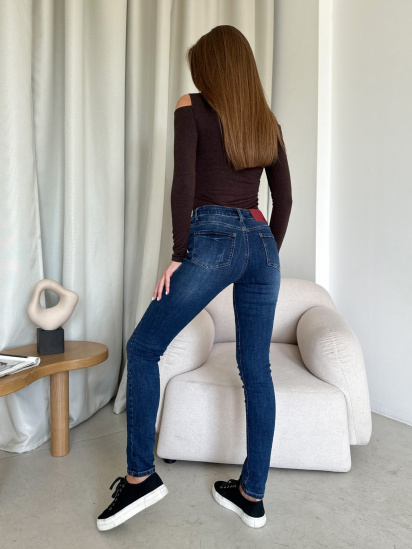 Скинни джинсы ISSA Plus модель WN20-537_blue — фото 3 - INTERTOP