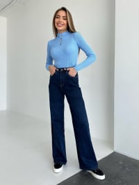 Синий - Широкие джинсы ISSA Plus