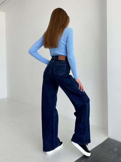 Широкие джинсы ISSA Plus модель WN20-540_blue — фото 3 - INTERTOP