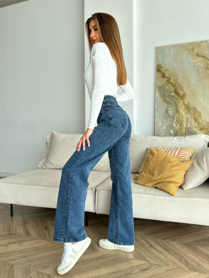 Прямі джинси ISSA Plus модель WN20-544_blue — фото - INTERTOP