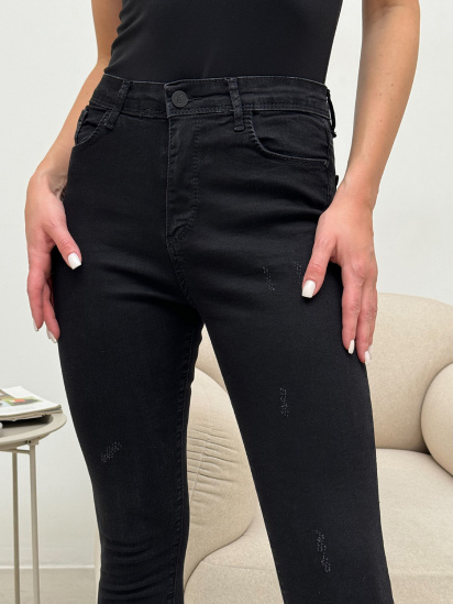 Скинни джинсы ISSA Plus модель WN20-585_черный — фото 3 - INTERTOP