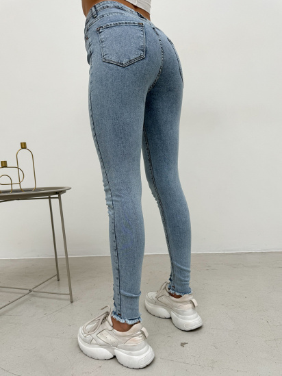 Скинни джинсы ISSA Plus модель WN20-585_голубой — фото - INTERTOP