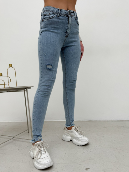 Скинни джинсы ISSA Plus модель WN20-585_голубой — фото 3 - INTERTOP
