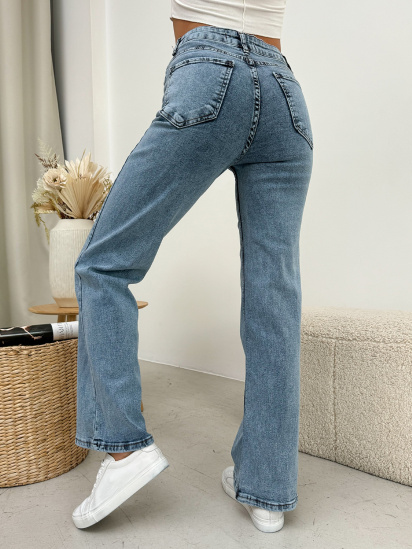 Прямі джинси ISSA Plus модель WN20-587_голубой — фото - INTERTOP